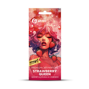 Ароматизатор воздуха картонный Grass "_Strawberry queen"_