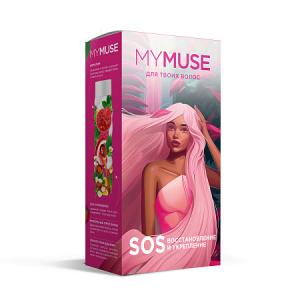 Подарочный набор MYMUSE шампунь и бальзам SOS-восстановлен