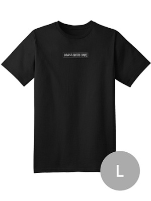 Футболка с шевроном GRASS WITH LOVE женская черная_